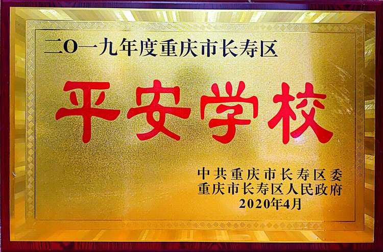 2019年度重庆市长寿区平安学校
